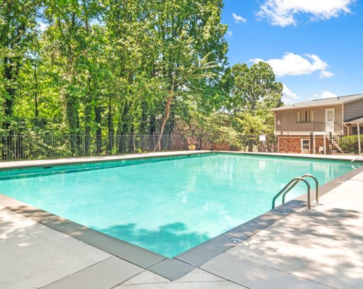 Windwood apartments beautiful shimmering pool.